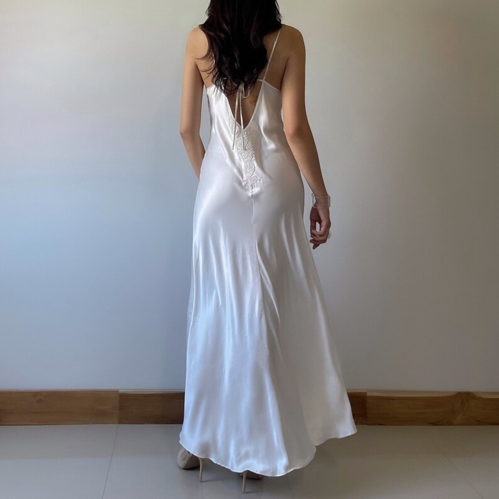 Vintage Victoria’s Secret Satin Floral Slip Dress - Picture 10 of 11